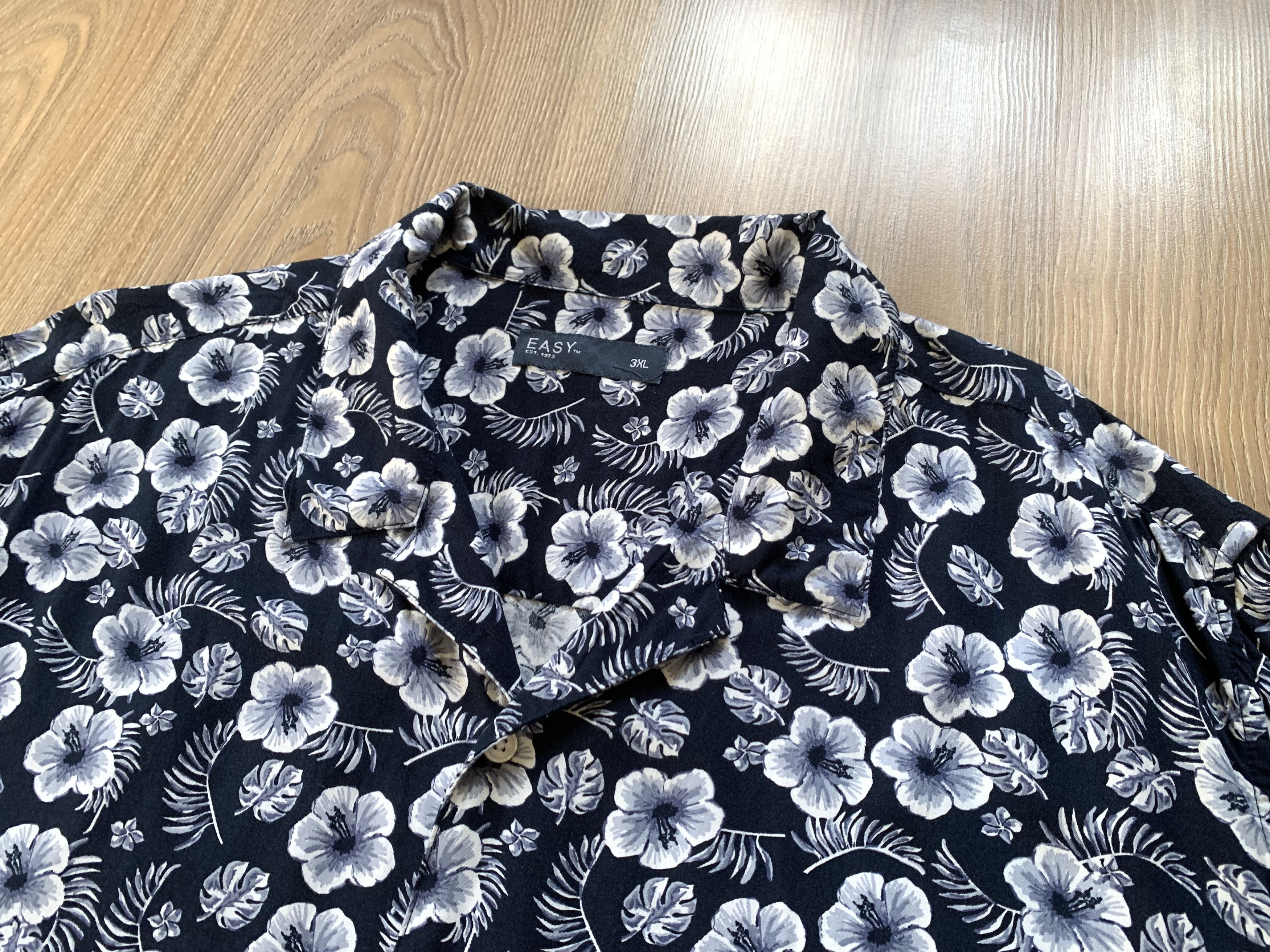 Other Easy Flower Print Hawaiian Shirt Size US XXL / EU 58 / 5 - 4 Thumbnail