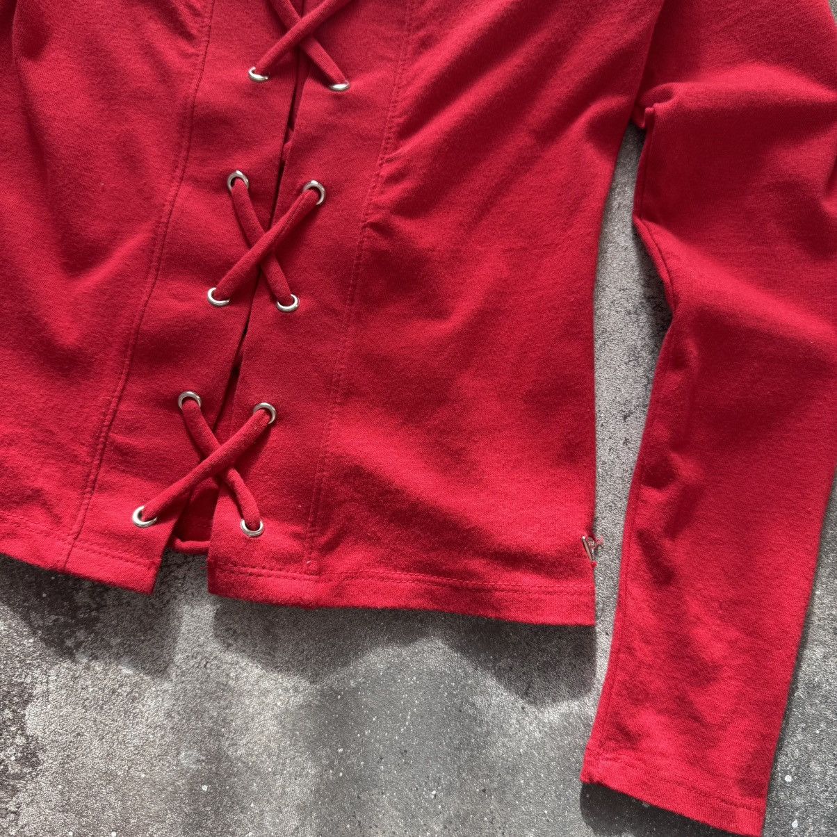 20471120 × Japanese Brand Guess Vintage Y2K Lace Up Avant Garde Long Sleeve Size S / US 4 / IT 40 - 7 Thumbnail