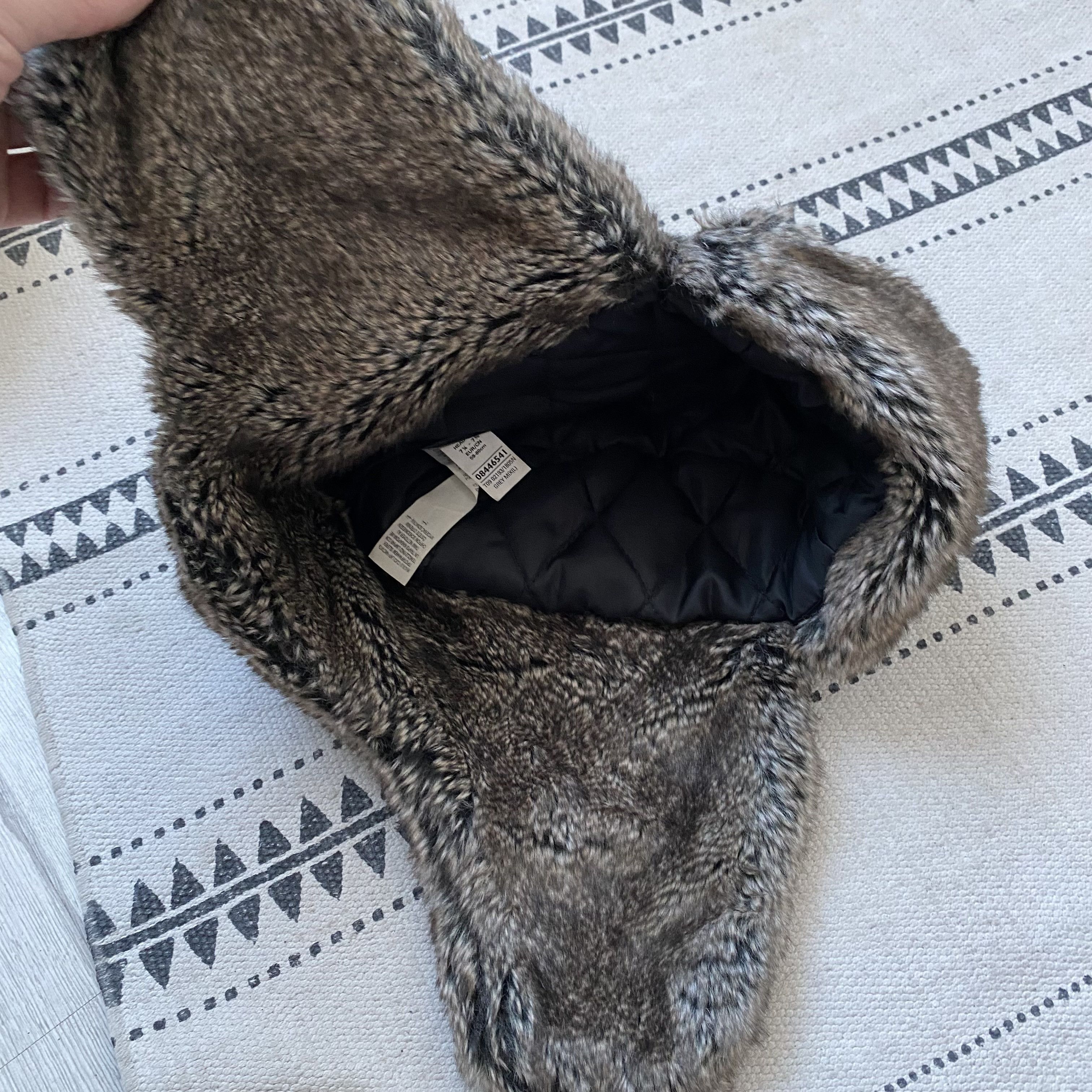 If Six Was Nine M&S Vintage 2000s Faux Fur Trapper Ushanka Winter Hat Y2K Size ONE SIZE - 8 Thumbnail