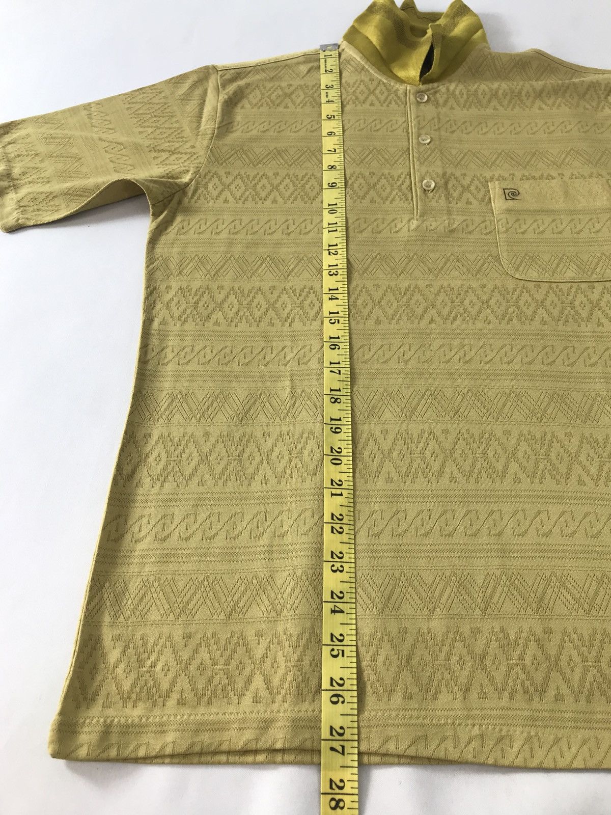 Pierre Cardin 90s Pierre Cardin Paris Tricot Single Pocket Polo Tee Size US M / EU 48-50 / 2 - 9 Thumbnail