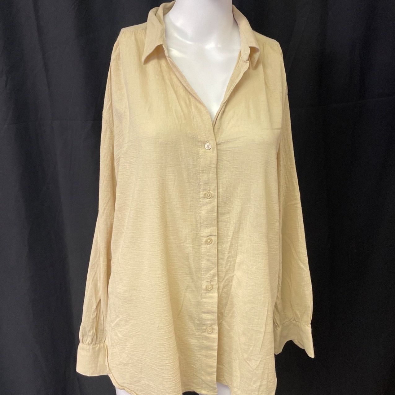Banana Republic Banana Republic Women's Tan Oversized Shirt/Button Up SzM SK Size M / US 6-8 / IT 42-44 - 1 Thumbnail