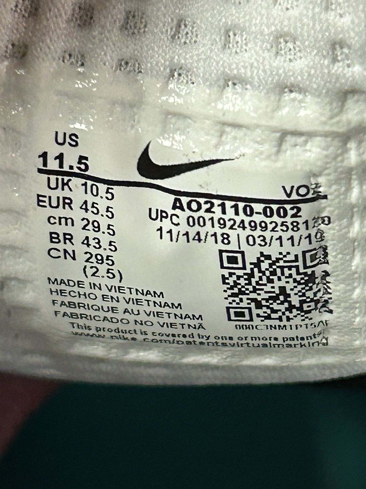 Nike Nike Air Max 720 Saturn size 11.5 Size US 11.5 / EU 44-45 - 7 Thumbnail