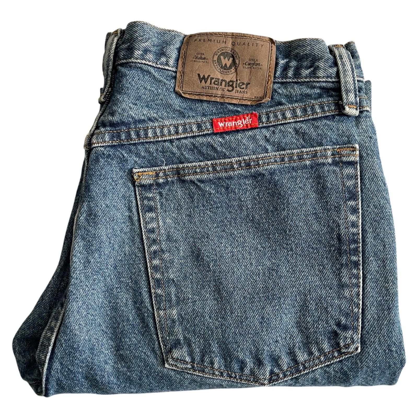 Wrangler Wrangler 96501DS Jeans Mens 33x30 Medium Wash Straight Leg Size US 33 - 6 Thumbnail