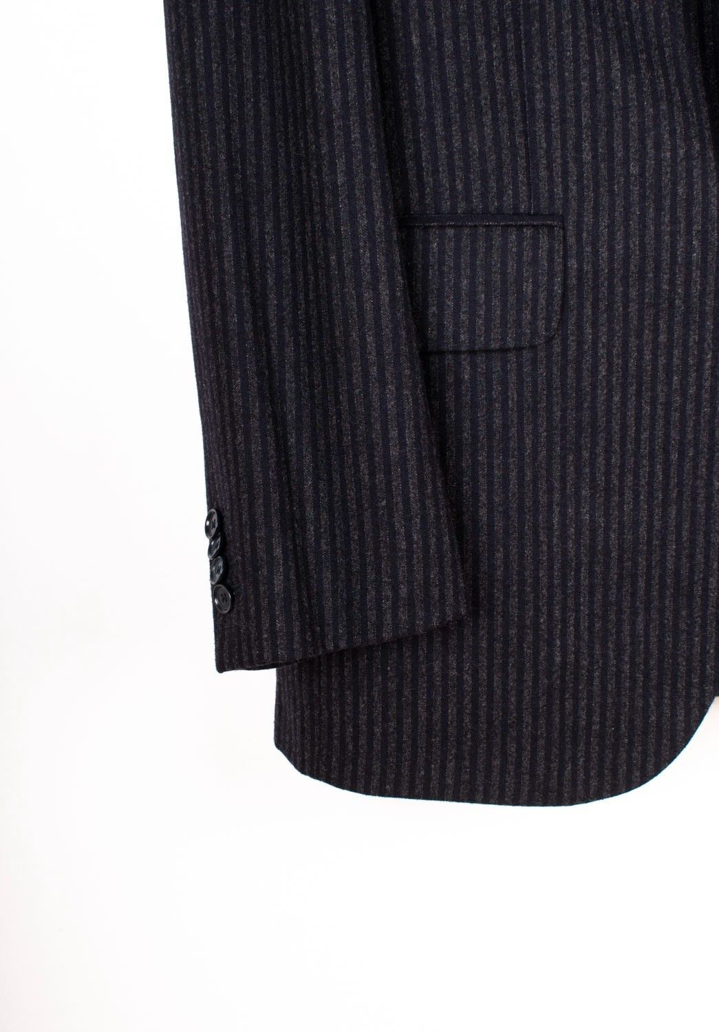 Boglioli Boglioli Men Suit Striped Two Pieces Blazer Pants Size 52/L Size 52R - 6 Thumbnail