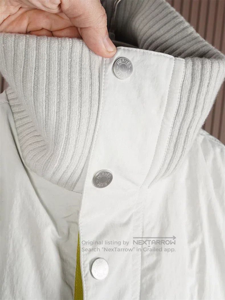 Hermes Hermes Grayish White Down Vest Size US M / EU 48-50 / 2 - 8 Thumbnail