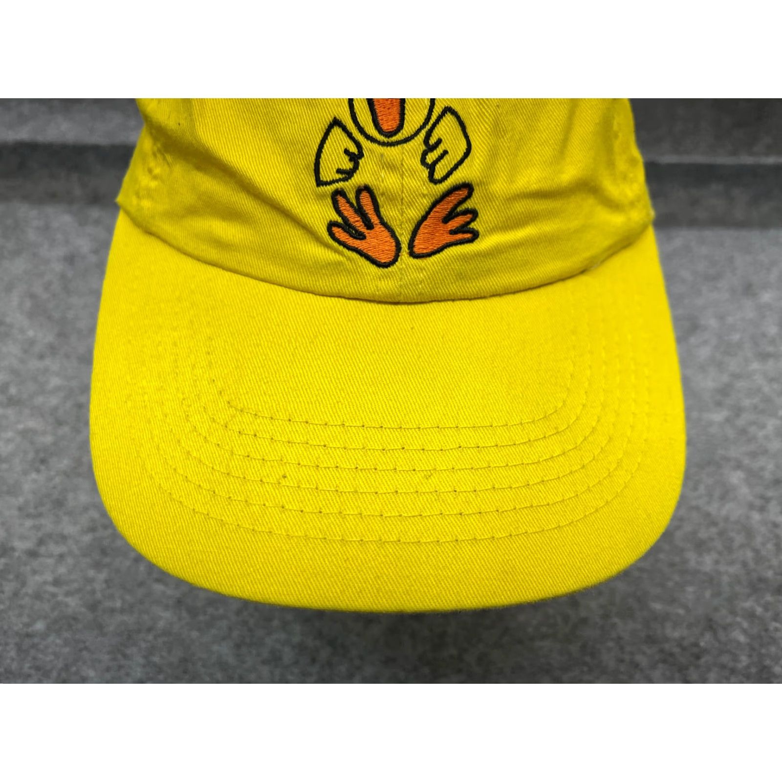 Vintage HEADLINES Duck Hat Cap Baseball Cap Strap Back One Size Yellow 100% Cotton Cartoon Unisex Adults Adjustable Size ONE SIZE - 3 Thumbnail