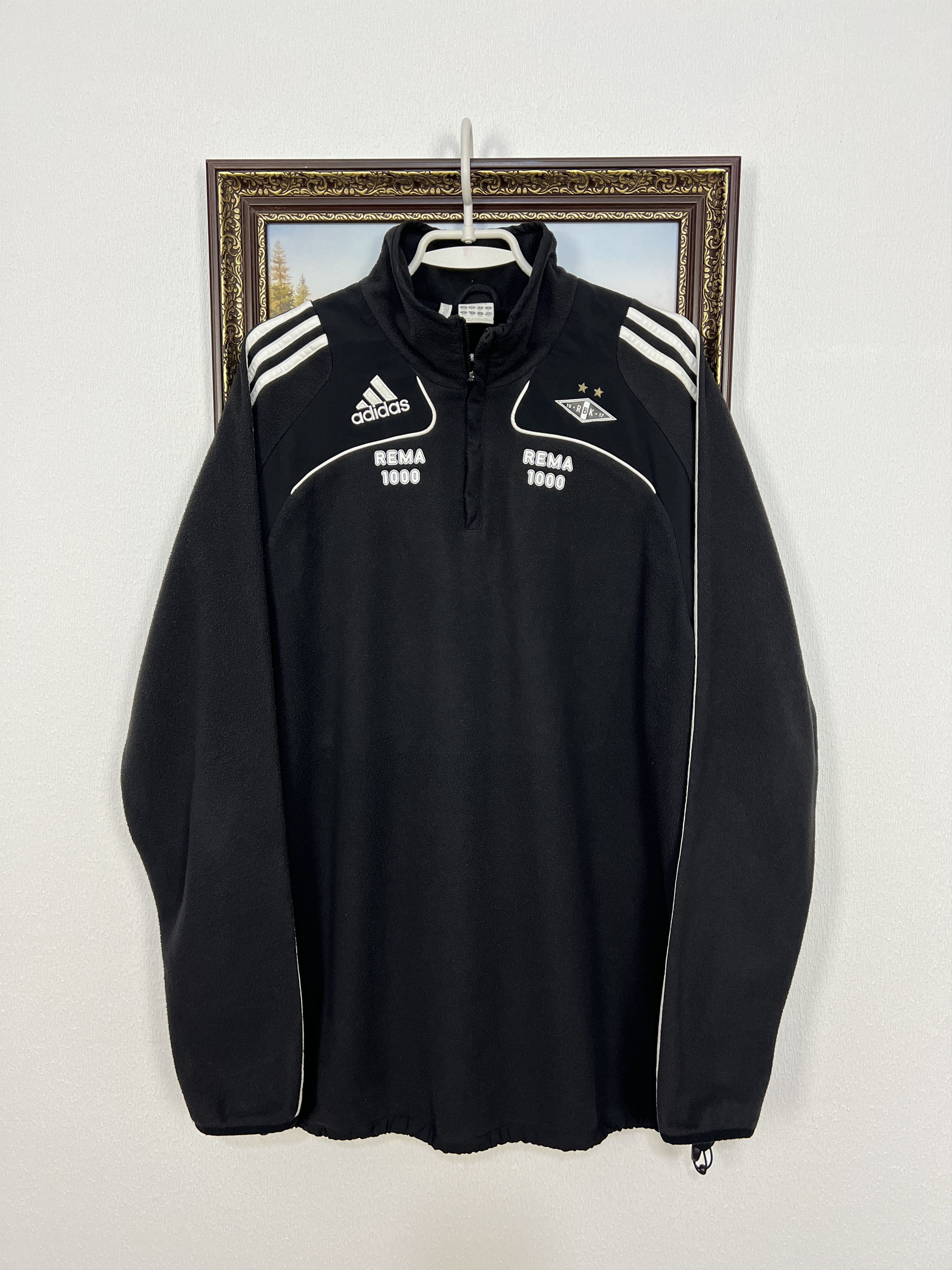 Adidas Vintage Adidas Rosenborg Football Sweatshirt Soccer Fleece Size US L / EU 52-54 / 3 - 1 Thumbnail