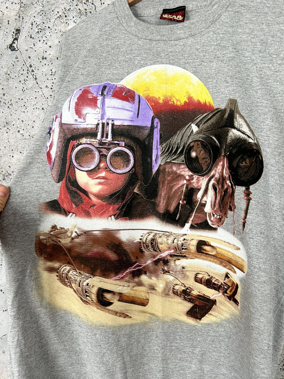 Star Wars Vintage Star Wars 90s Episode 1 Tattooine Anakin Movie Rare Size US L / EU 52-54 / 3 - 3 Thumbnail