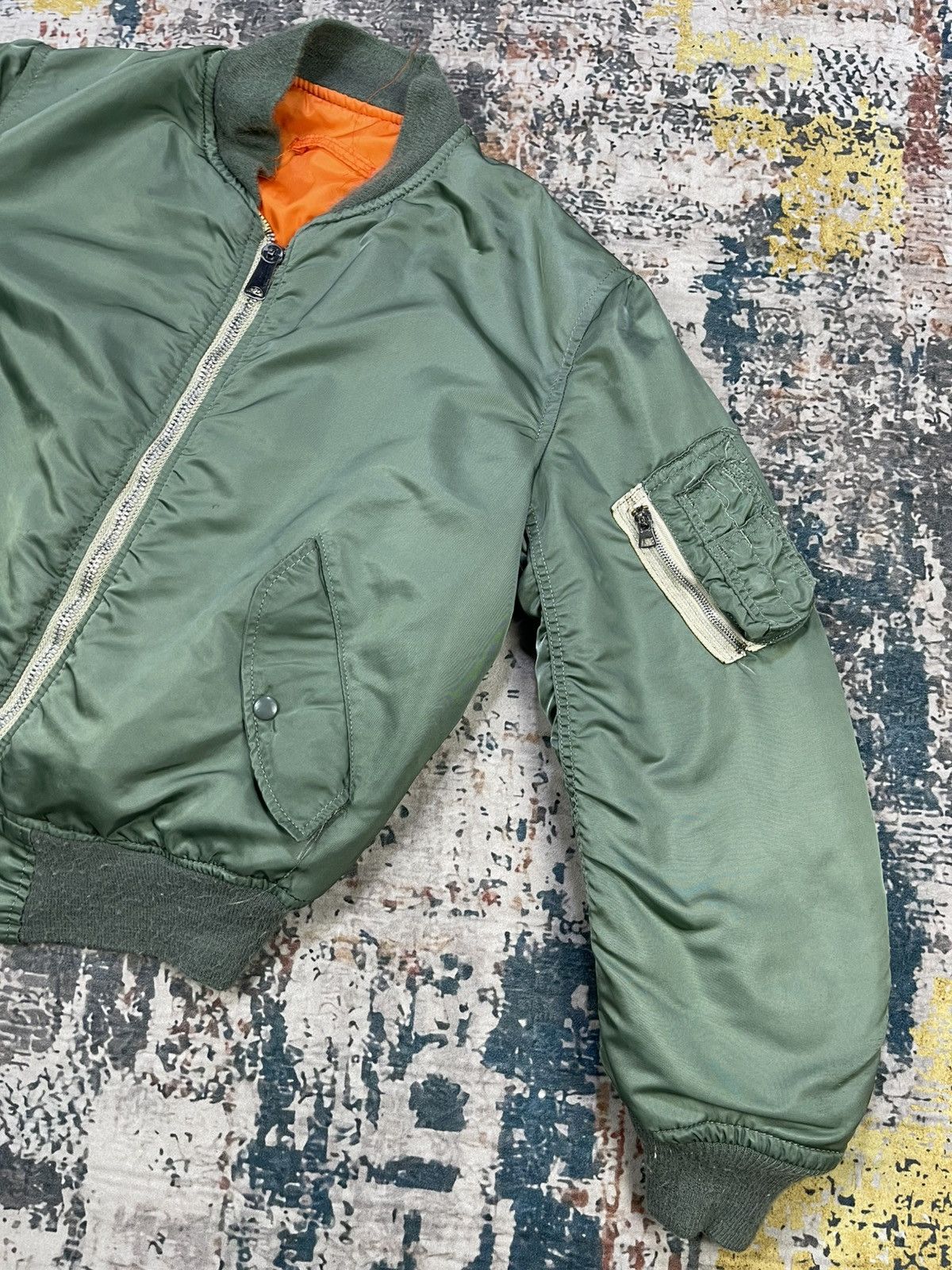 Alpha Industries Vtg Alpha Industries Type MA-1 Flying Bomber Jacket Size US L / EU 52-54 / 3 - 6 Thumbnail