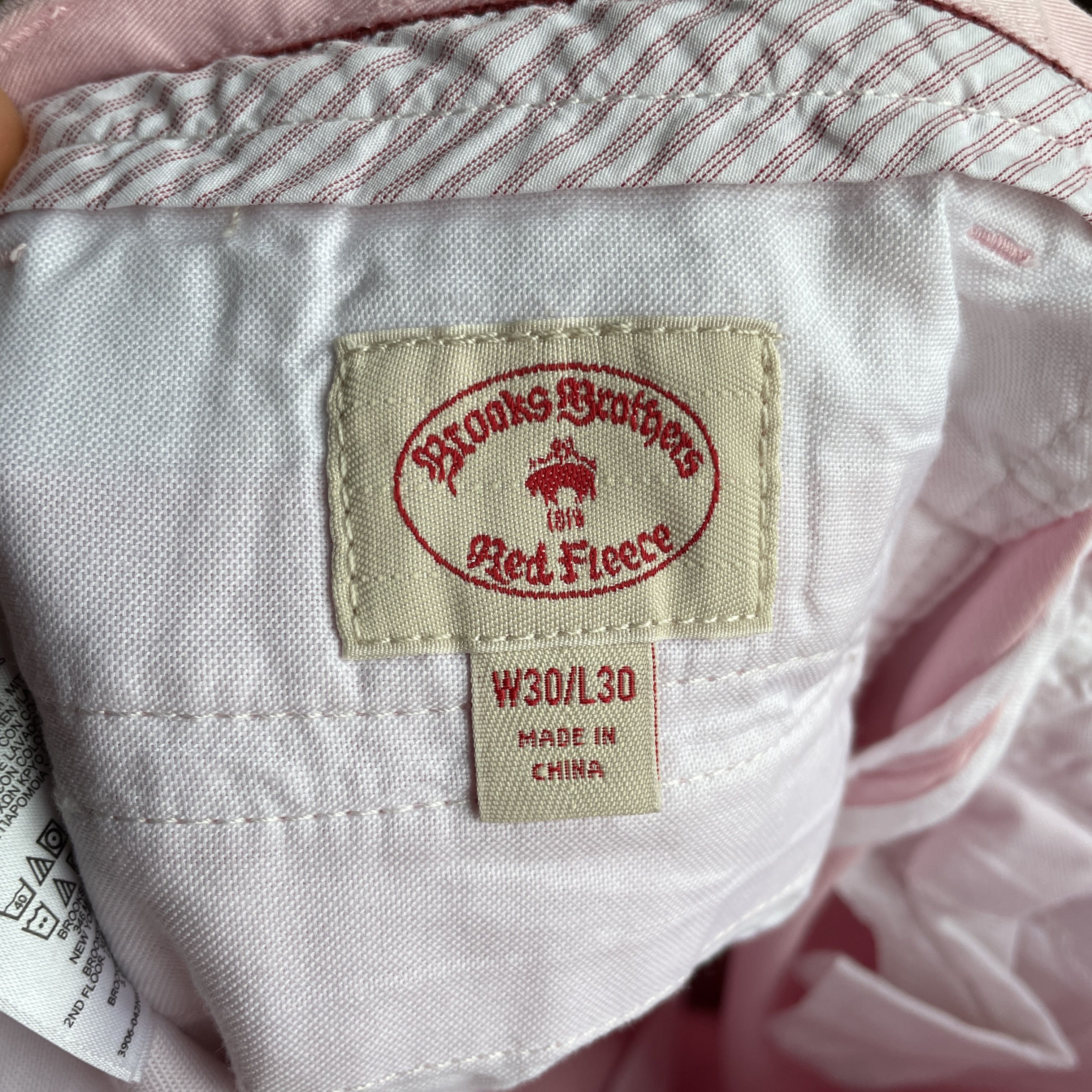 Brooks Brothers Brooks Brothers Red Fleece Slim Pink Chino Pants Size 30x30 Size US 30 / EU 46 - 6 Thumbnail