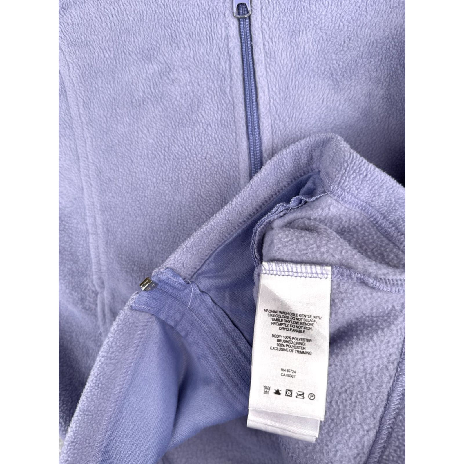 Vintage Columbia Vest Women Small Purple Fleece 100% Polyester Full Zip Walking Golf Size M / US 6-8 / IT 42-44 - 7 Thumbnail