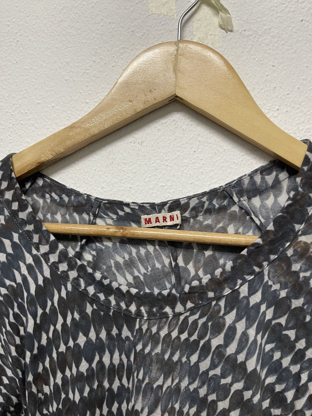 Marni × Vintage 90s MARNI LONG SLEEVE SHIRT WOMEN 42 Size M / US 6-8 / IT 42-44 - 7 Thumbnail