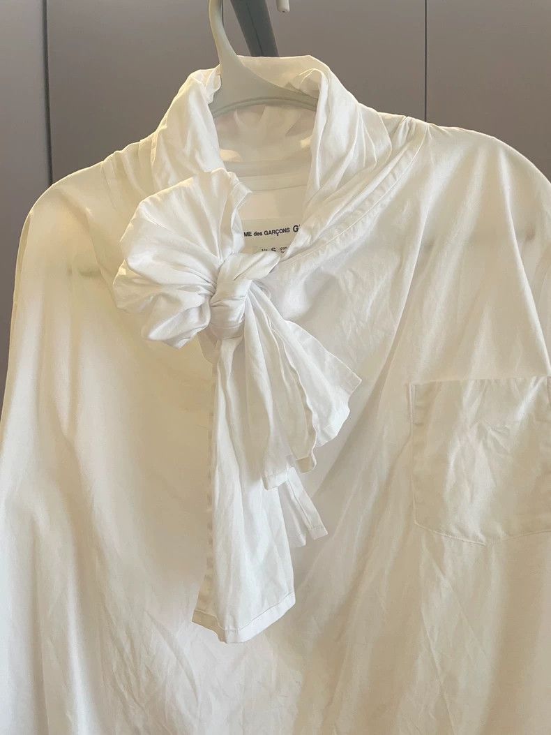 Comme des Garcons Comme Des Garcons White lace-up shirt Size S / US 4 / IT 40 - 4 Thumbnail