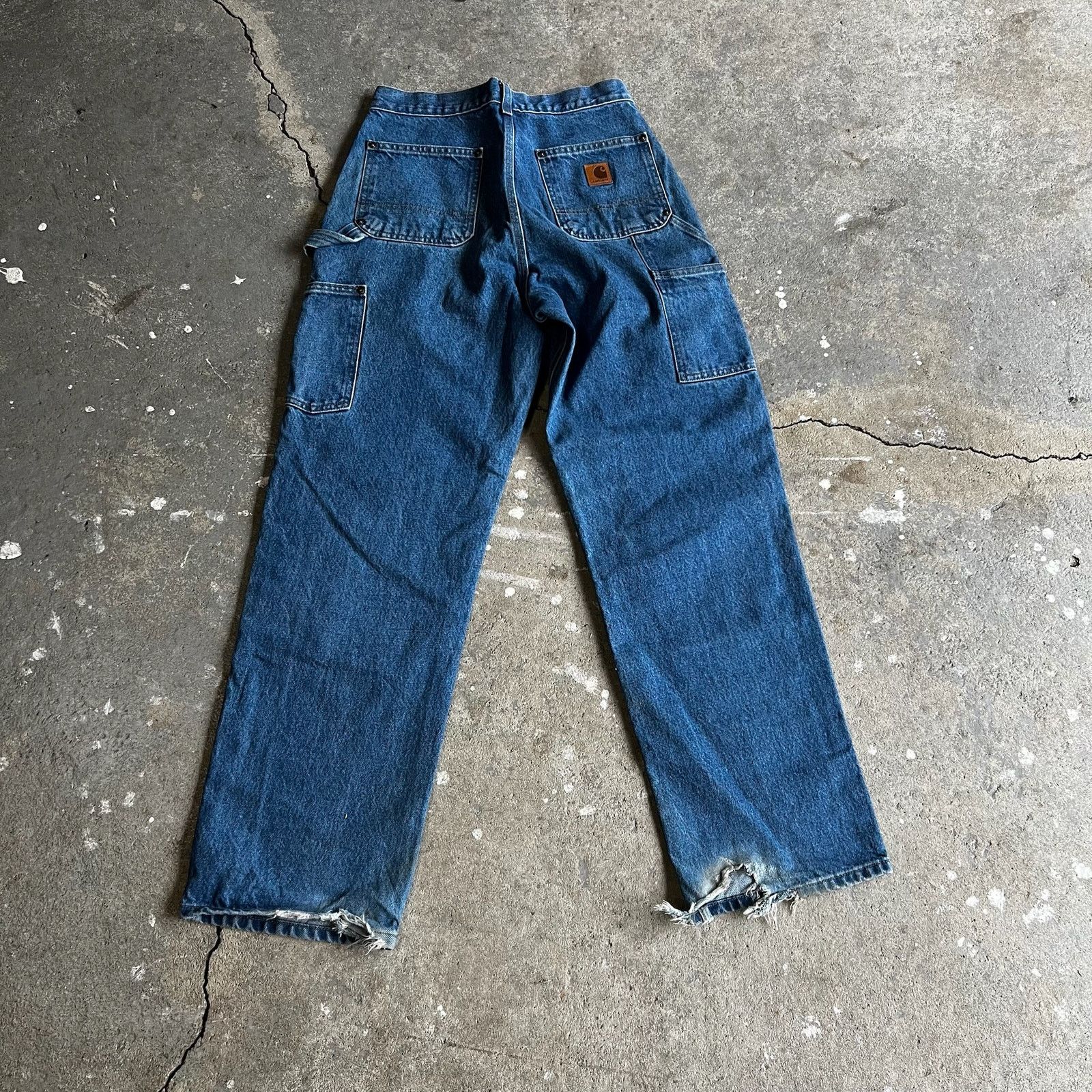 Carhartt × Vintage Carhartt denim blue jean double knee work carpenter pants Size US 29 - 5 Thumbnail