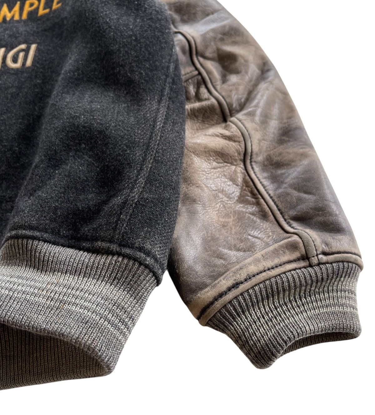 BIGI Mens Bigi Distressed Varsity Jacket Size US L / EU 52-54 / 3 - 13 Thumbnail