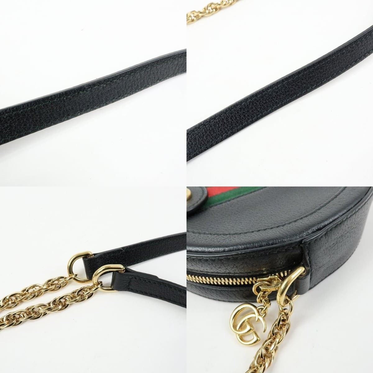 Gucci Gucci Ophidia Mini Round Shoulder Bag Calfskin Crossbody Size ONE SIZE - 4 Thumbnail