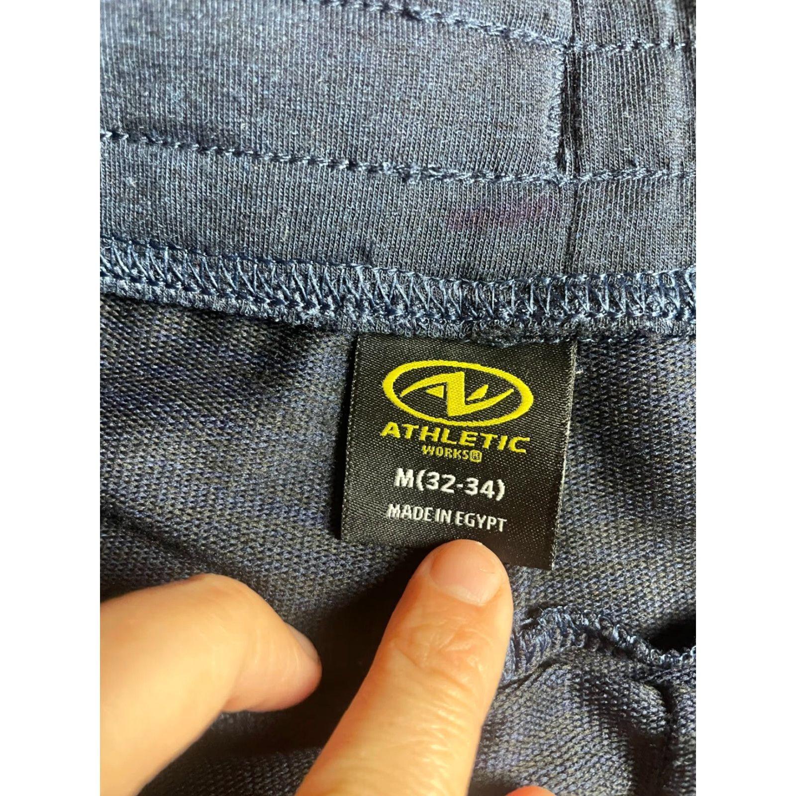 Athletic Works Athletic Works Pants Mens K Medium Navy Blue Sweatpants Activewear Regular Inseam 29in Polyester Spandex Size US 31 - 7 Thumbnail