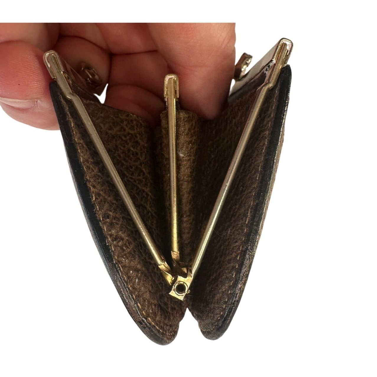 Gucci Gucci GG Kiss Lock Coin Pouch - Great Vintage Gucci Find! Size ONE SIZE - 7 Thumbnail