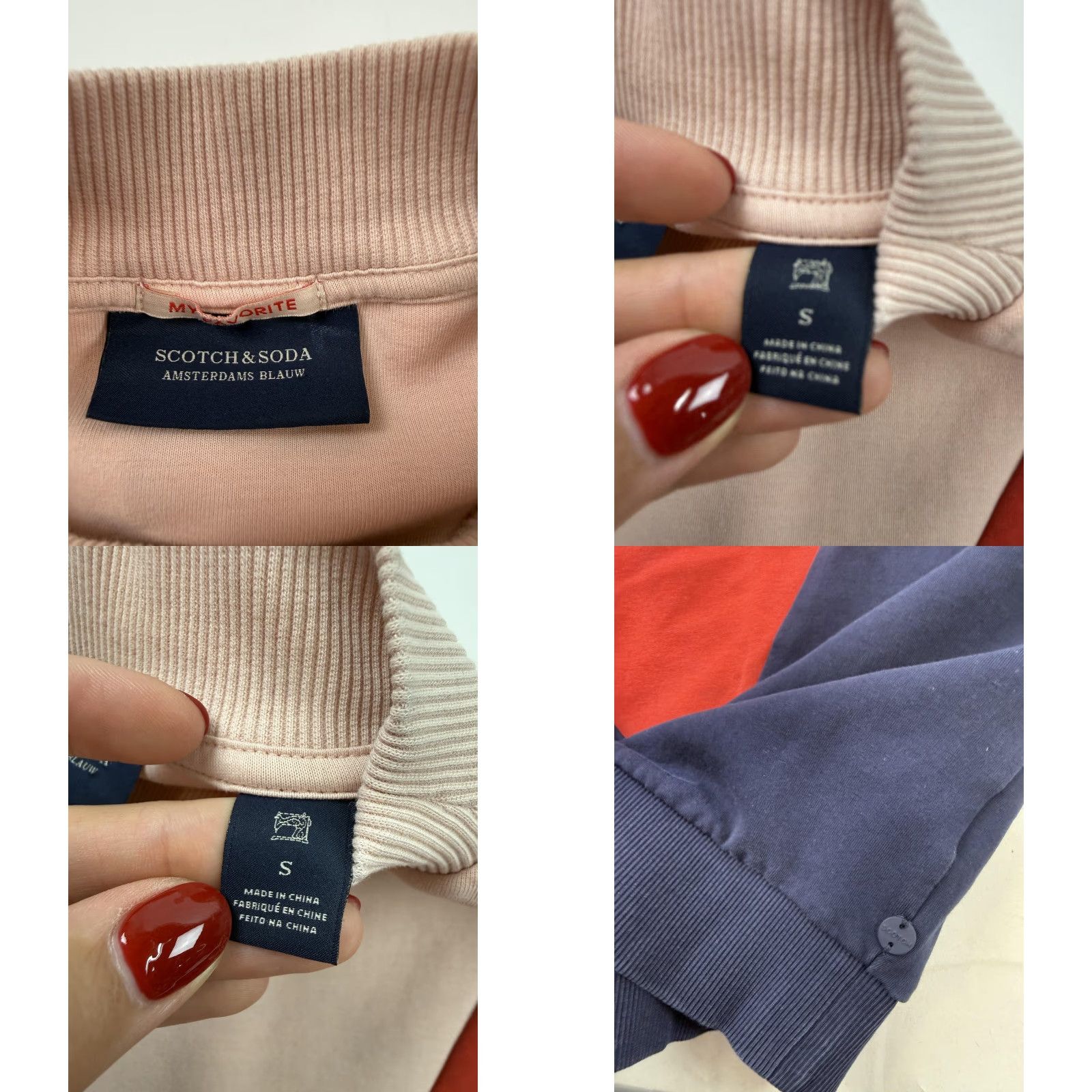 Scotch & Soda Scotch & Soda Dress Womens Small Colorblock Mock Neck Long Sleeve Sweatshirt Shift Casual Knits Multicolor Womens Small Pullover Size S / US 4 / IT 40 - 8 Thumbnail