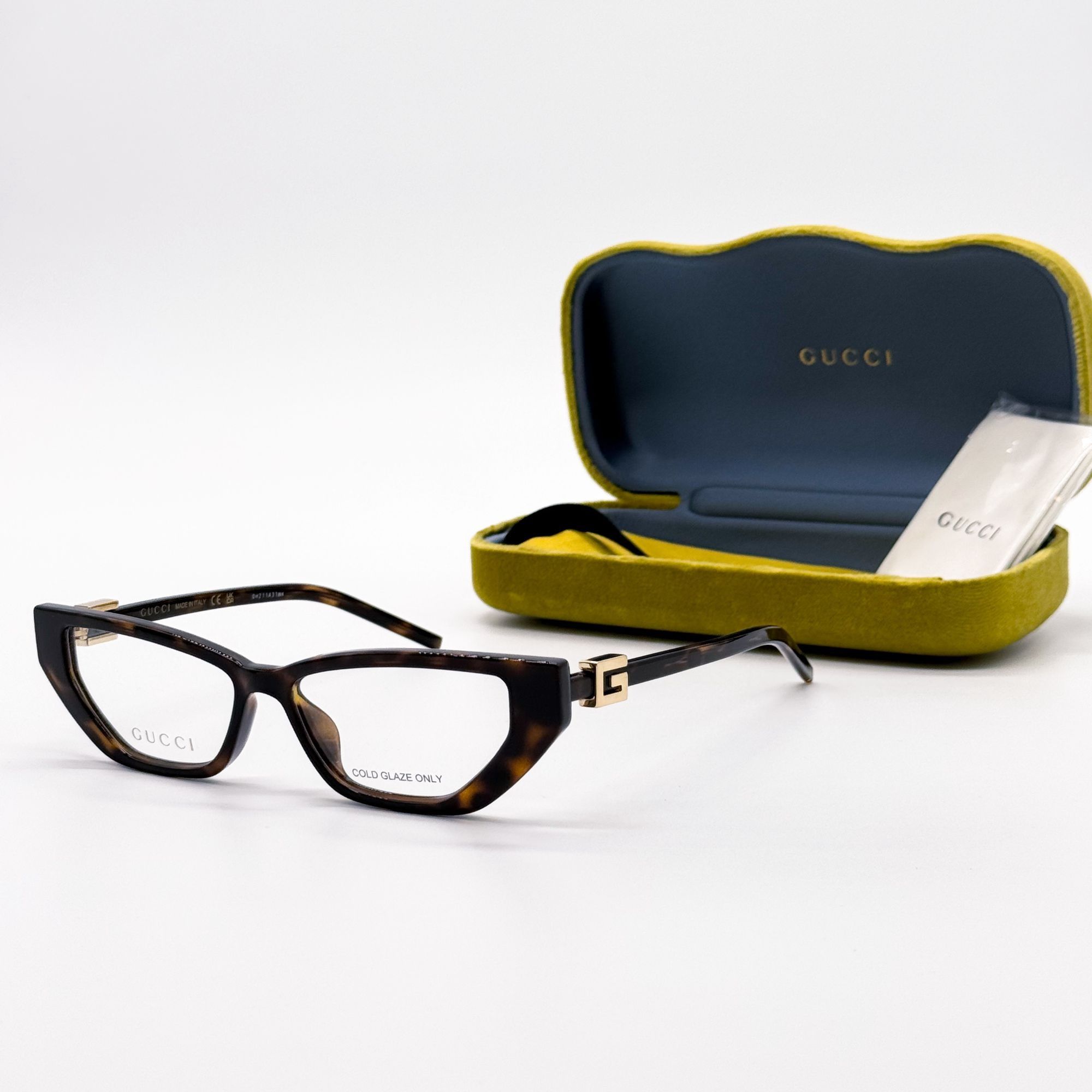 Gucci NEW GUCCI GG1683O 003 EYEGLASSES WOMEN HAVANA EYEWEAR Size ONE SIZE - 1 Thumbnail