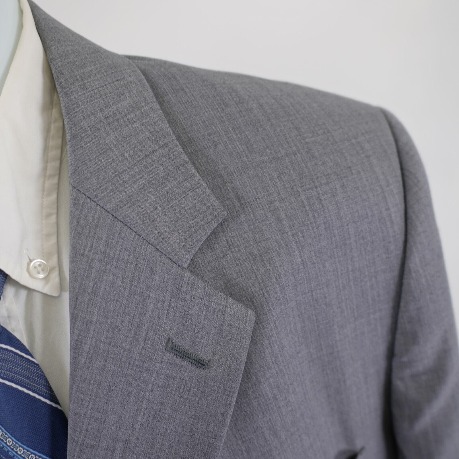 Joseph & Feiss Joseph & Feiss International Twill Wool Gray 44R / Slim 46R Size 44R - 2 Thumbnail