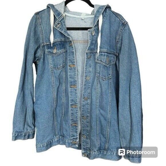 Other Blood & Honey Beaded Embroidered Sailor Bear Denim Jacket w/ Size L / US 10 / IT 46 - 2 Thumbnail