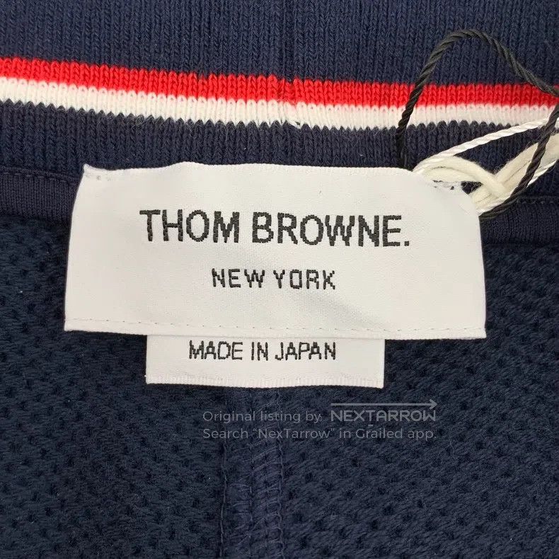 Thom Browne Thom Browne Dark blue cotton drawstring casual sporty long Size US 44 / EU 60 - 7 Thumbnail