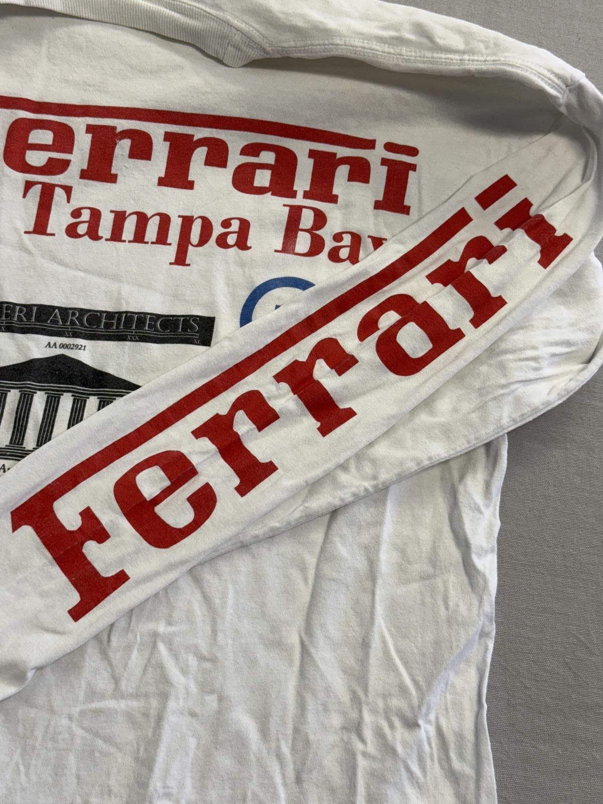 Gildan T-shirt Ferrari of Tampa Long Sleeve Tee Sleeve Hits - L Size US L / EU 52-54 / 3 - 6 Thumbnail