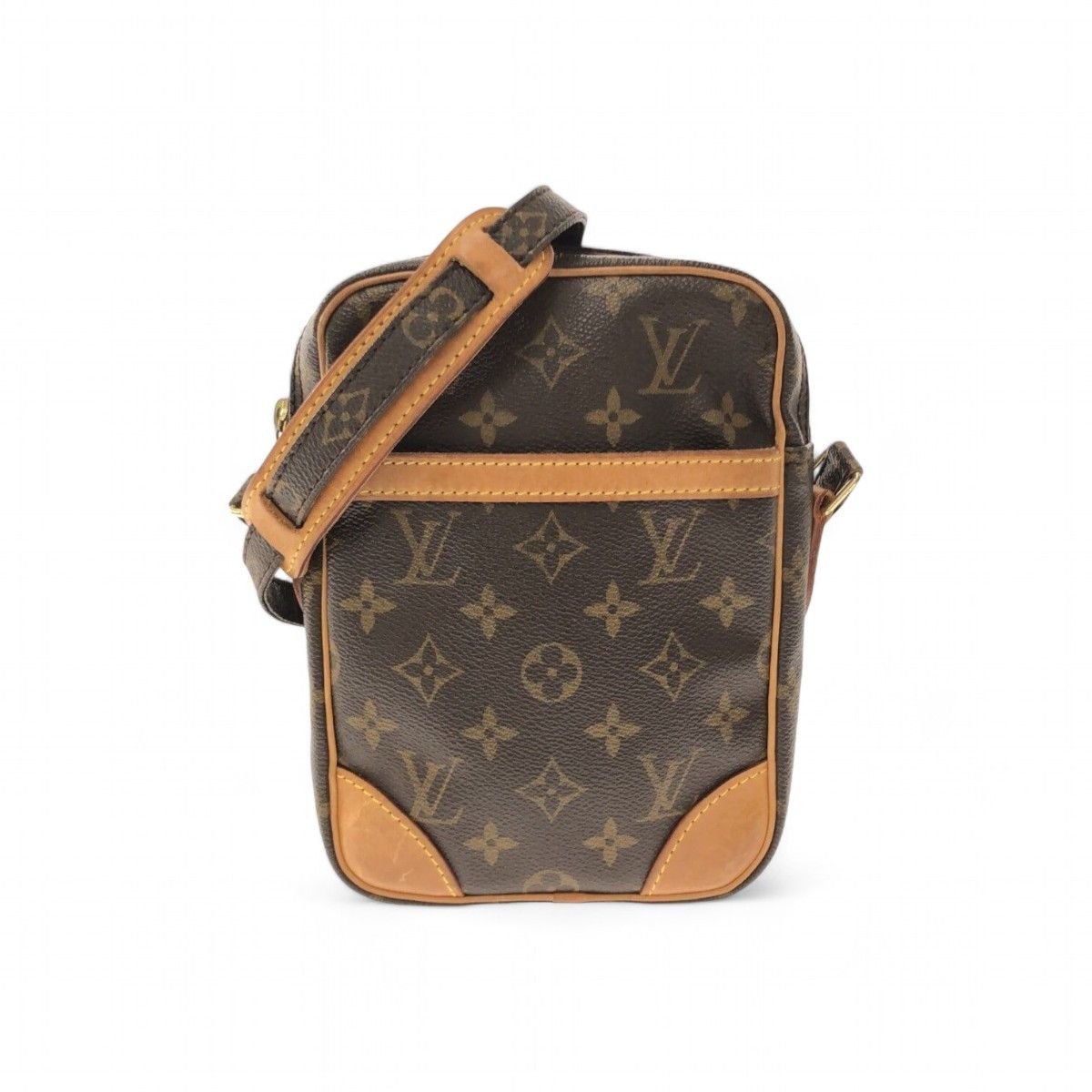 Louis Vuitton Louis Vuitton - Monogram Danube Brown Leather Shoulder Bag Size ONE SIZE - 1 Thumbnail