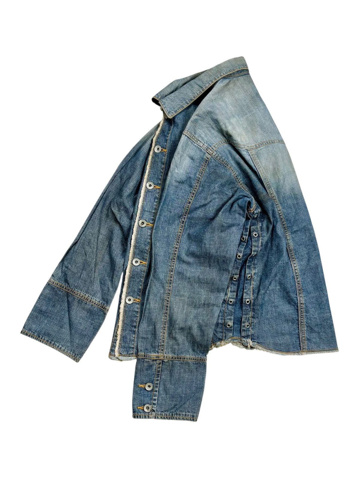 JACKROSE 2000s Jackrose - Sidelace Western Denim Shirt Size US M / EU 48-50 / 2 - 2 Thumbnail