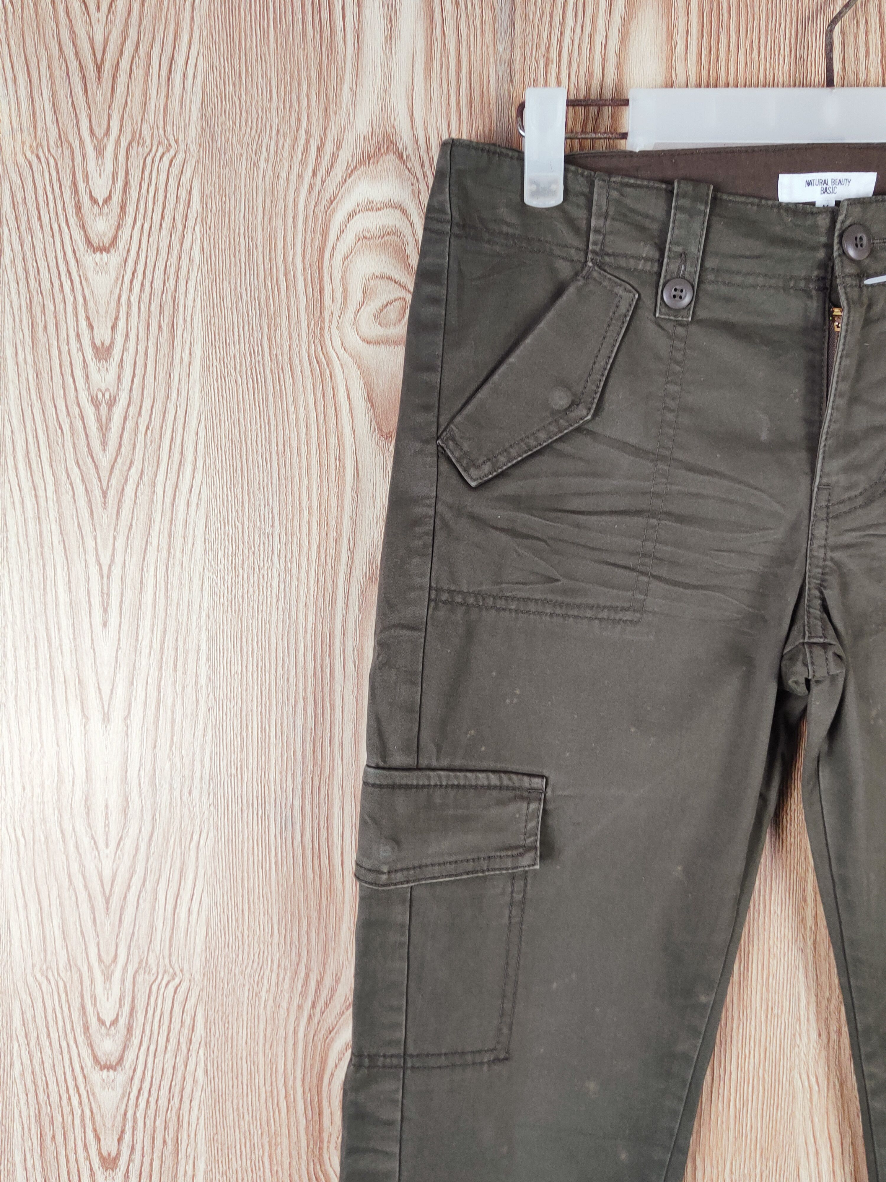 Japanese Brand Natural Beauty Dark Brown Multipocket Casual Pants #W320 Size 30" / US 8 / IT 44 - 3 Thumbnail