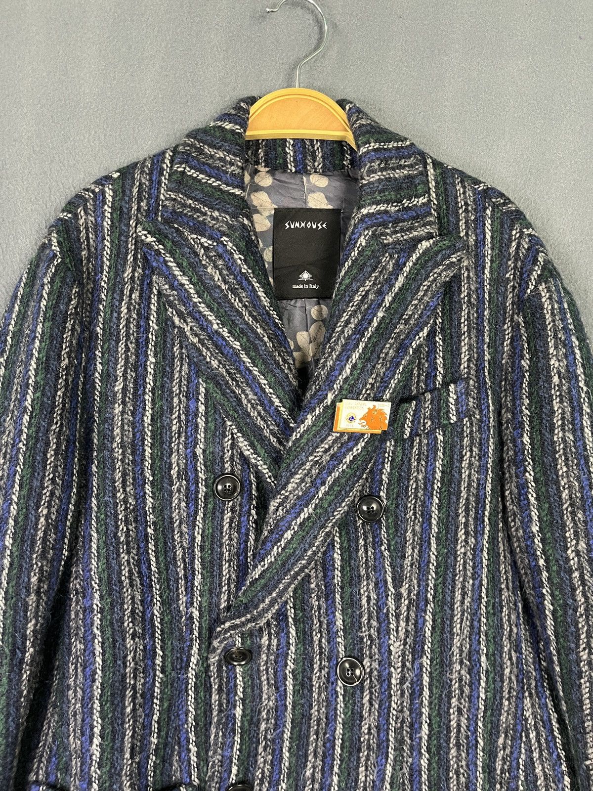 Vintage Sunhouse Made in Italy Mohair Knitted Double Breasted Jacket Size US M / EU 48-50 / 2 - 3 Thumbnail
