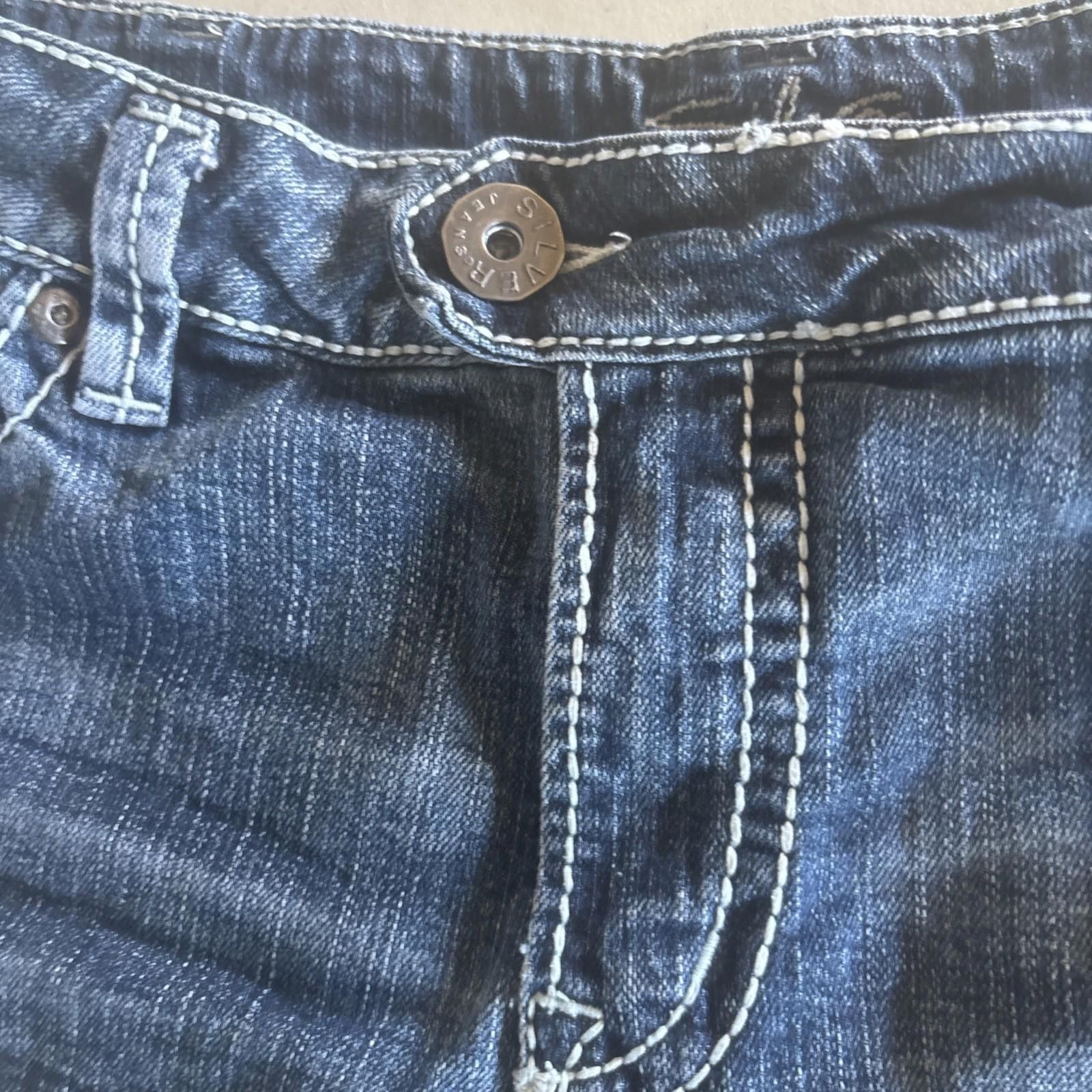 Silver Jeans Co. Silver Jeans Cut Off Denim Jean Shorts Womens Small Blue Size 28" / US 6 / IT 42 - 4 Thumbnail