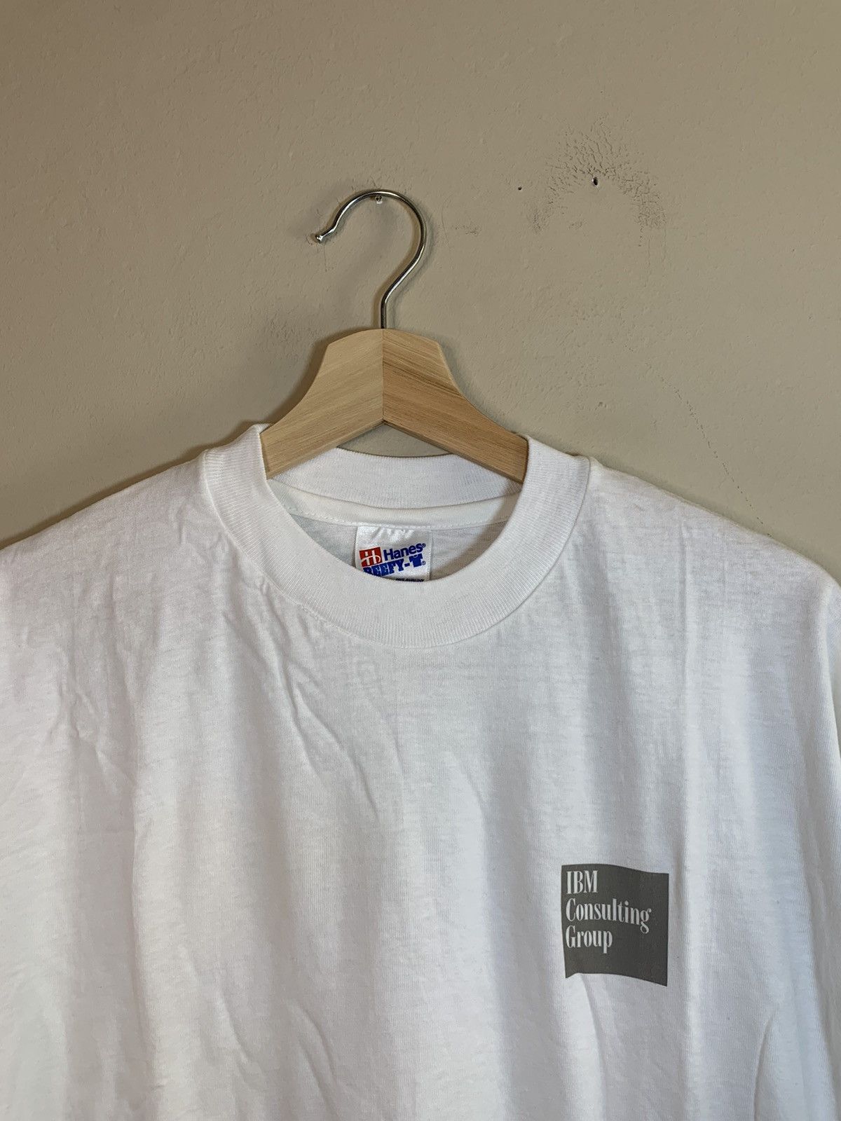 Vintage *RARE* Vintage 90s IBM Consulting Group Single Stitch Shirt Size US XL / EU 56 / 4 - 2 Thumbnail