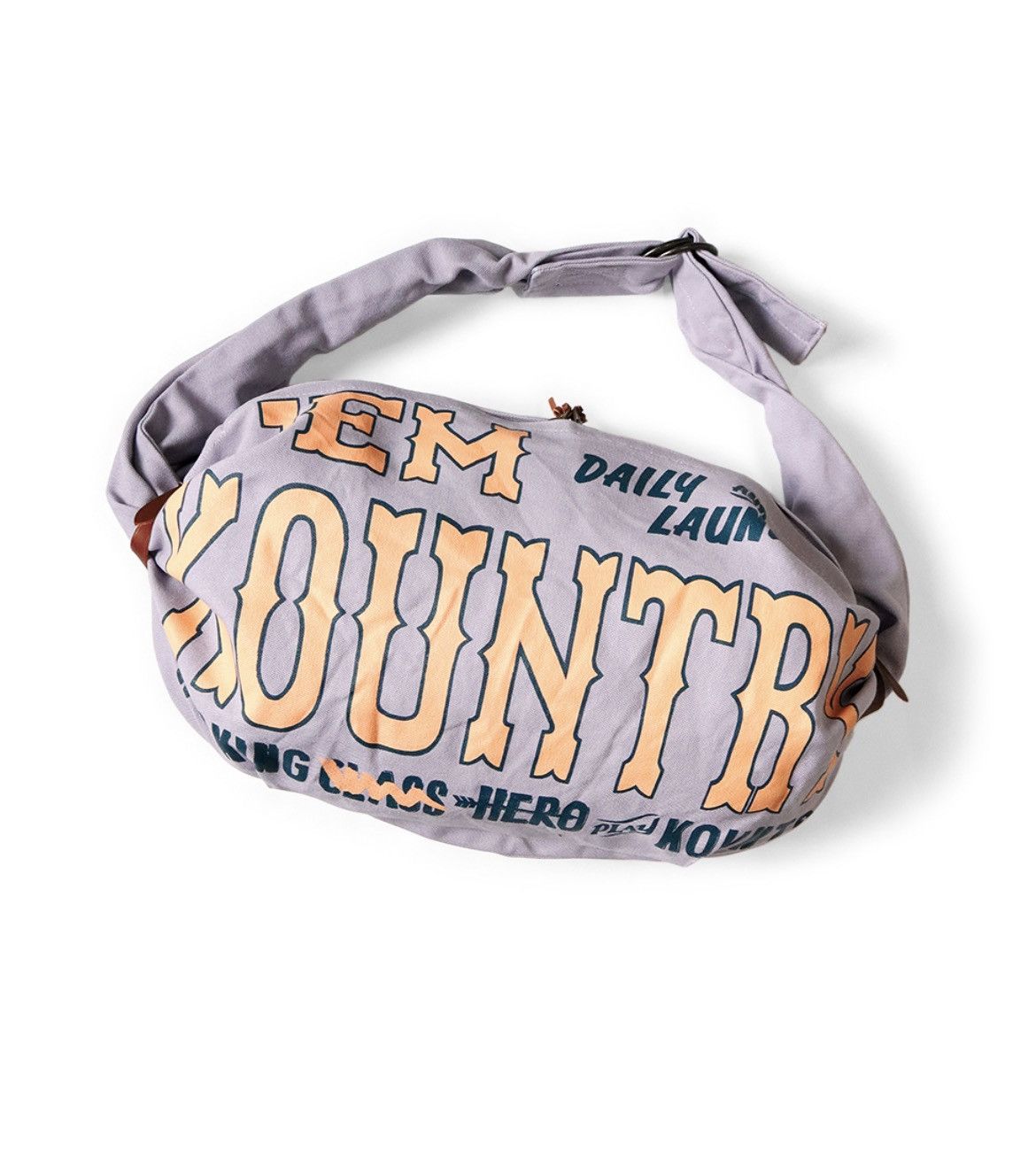 image of Kapital No. 6 Canvas Snuffkin Bag Kountrypt in Light Purple, Men's