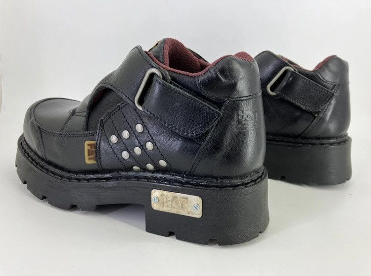 Vintage Genuine leather chunky platform shoes 90s 00s FAT Size US 10 / EU 43 - 5 Thumbnail