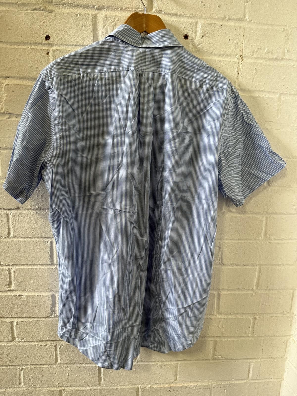 Polo Ralph Lauren Ralph Lauren Men's Light Blue Checkered Short Sleeve Casual Size US L / EU 52-54 / 3 - 4 Thumbnail