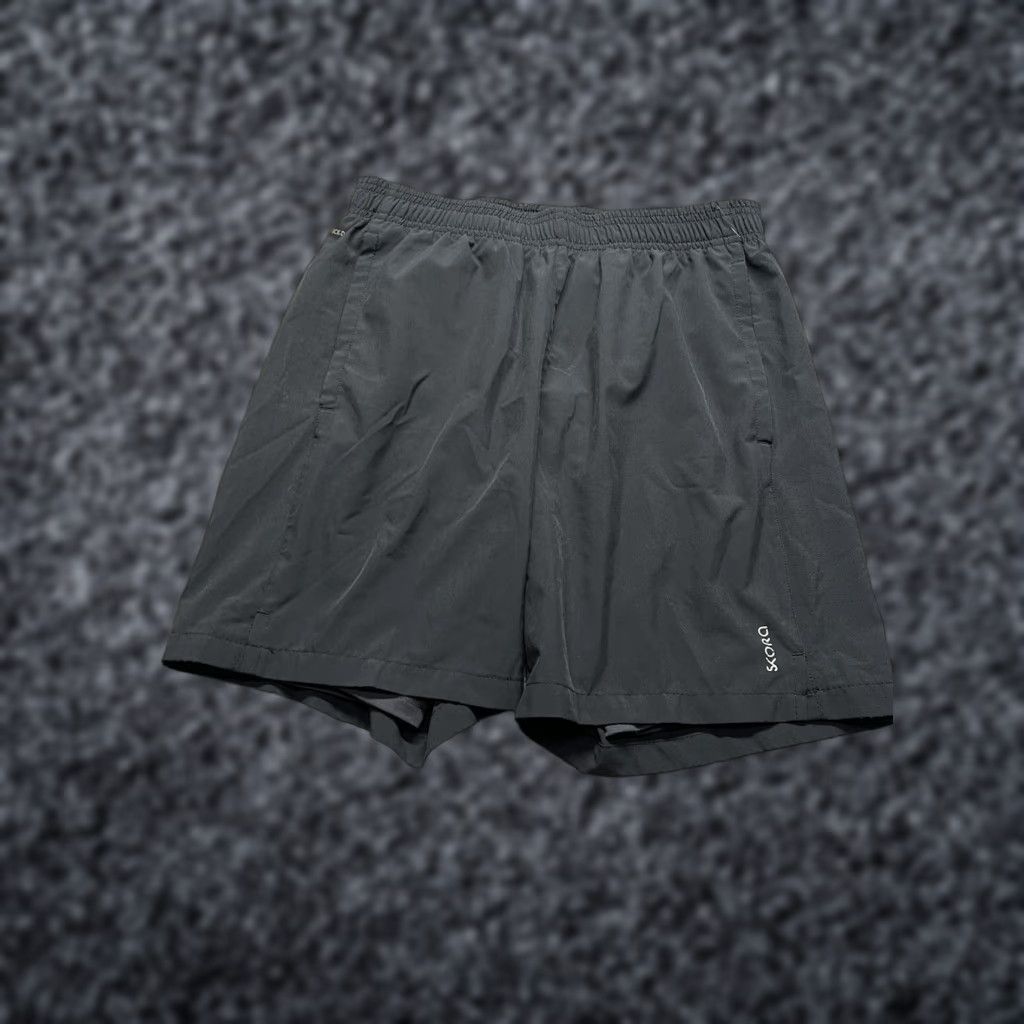 Vintage Skora Qwick-Dry Shorts Mens Small Black Drawstring Athletic Quick Dry Breathable Lightweight Size US 29 - 1 Thumbnail