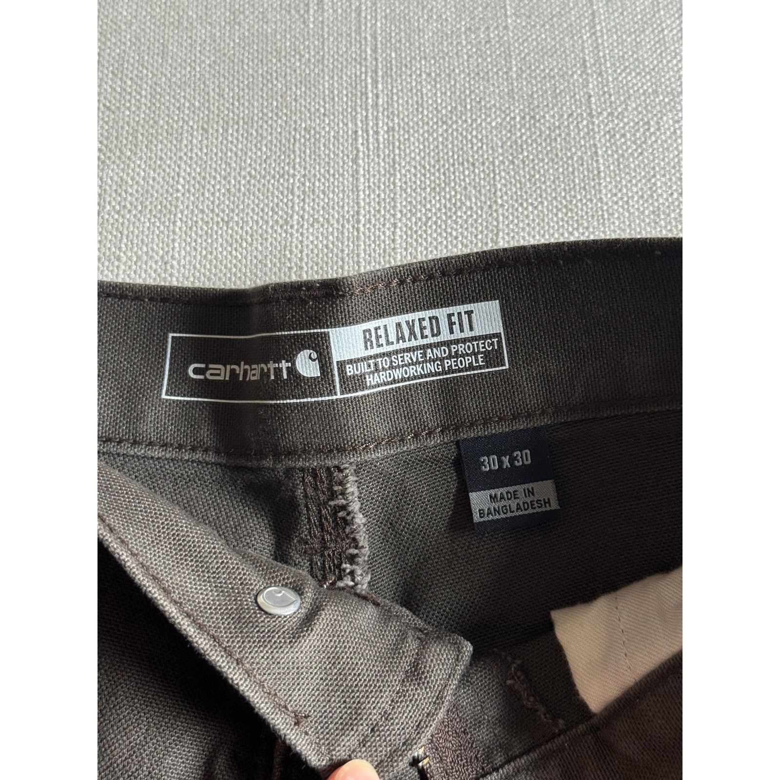 Carhartt Carhartt carpenter work pant - Brown (size 30) Size ONE SIZE - 4 Thumbnail