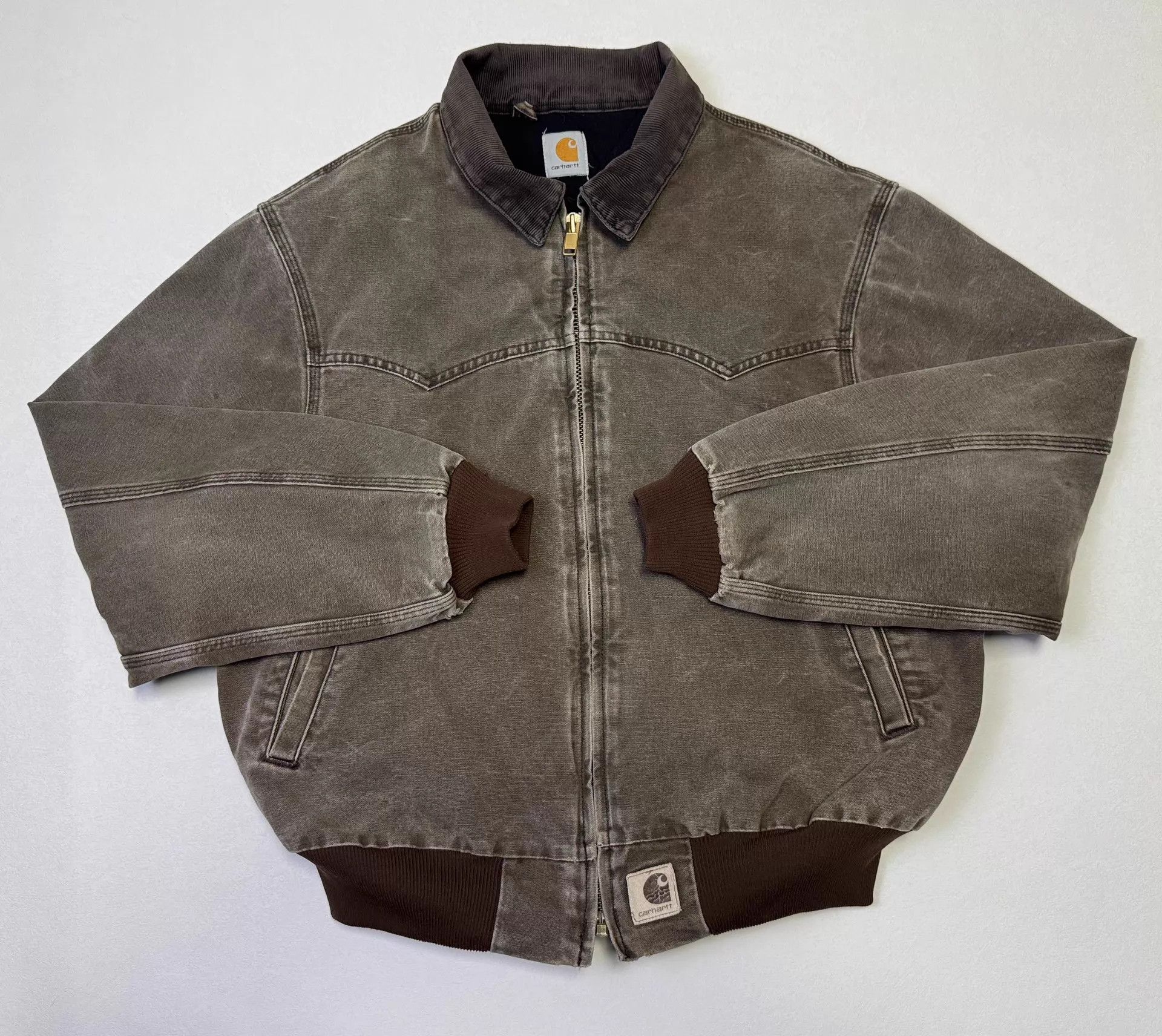 Carhartt Vintage Carhartt Main Line J14 Santa Fe Burgundy XL Jacket Size US XL / EU 56 / 4 - 1 Thumbnail