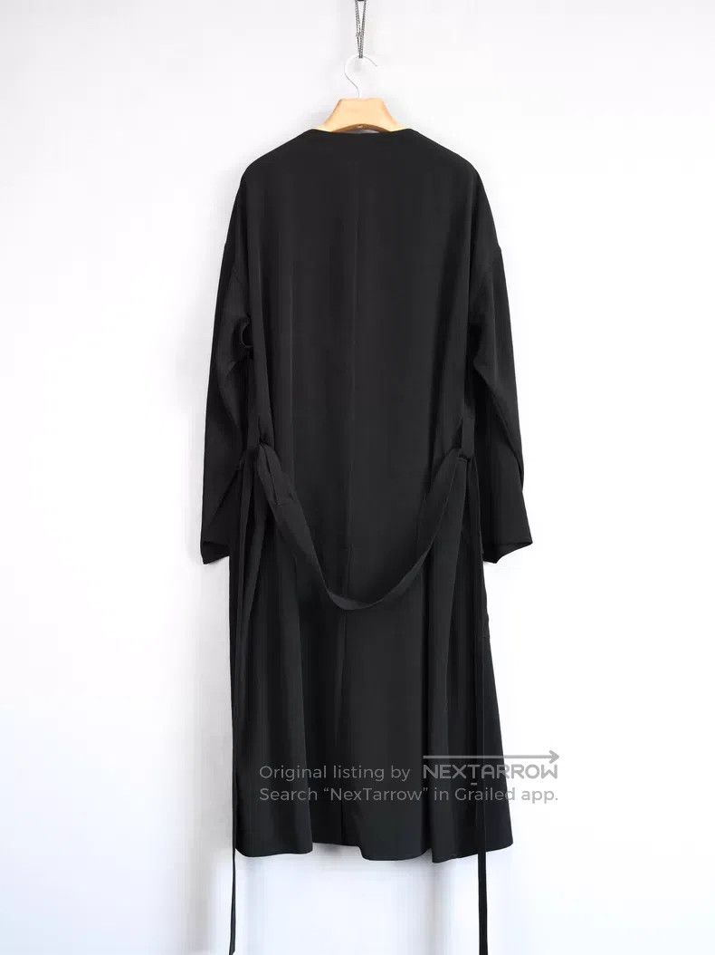 Yohji Yamamoto Yohji Yamamoto 26SS collarless cinched triacetate coat| Size US L / EU 52-54 / 3 - 2 Thumbnail