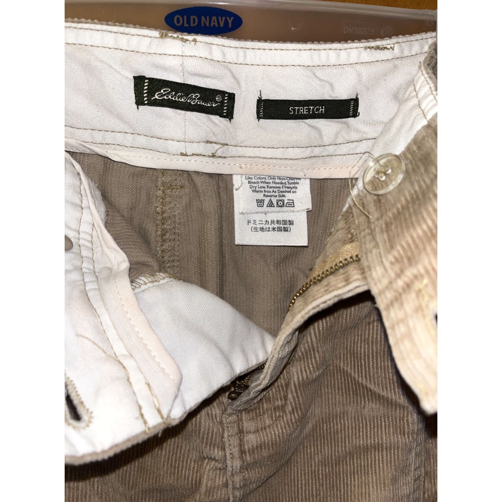 Eddie Bauer Eddie Bauer Women's Beige Corduroy A-Line Skirt Size 4 Knee Length with Pockets Size 27" / US 4 / IT 40 - 3 Thumbnail