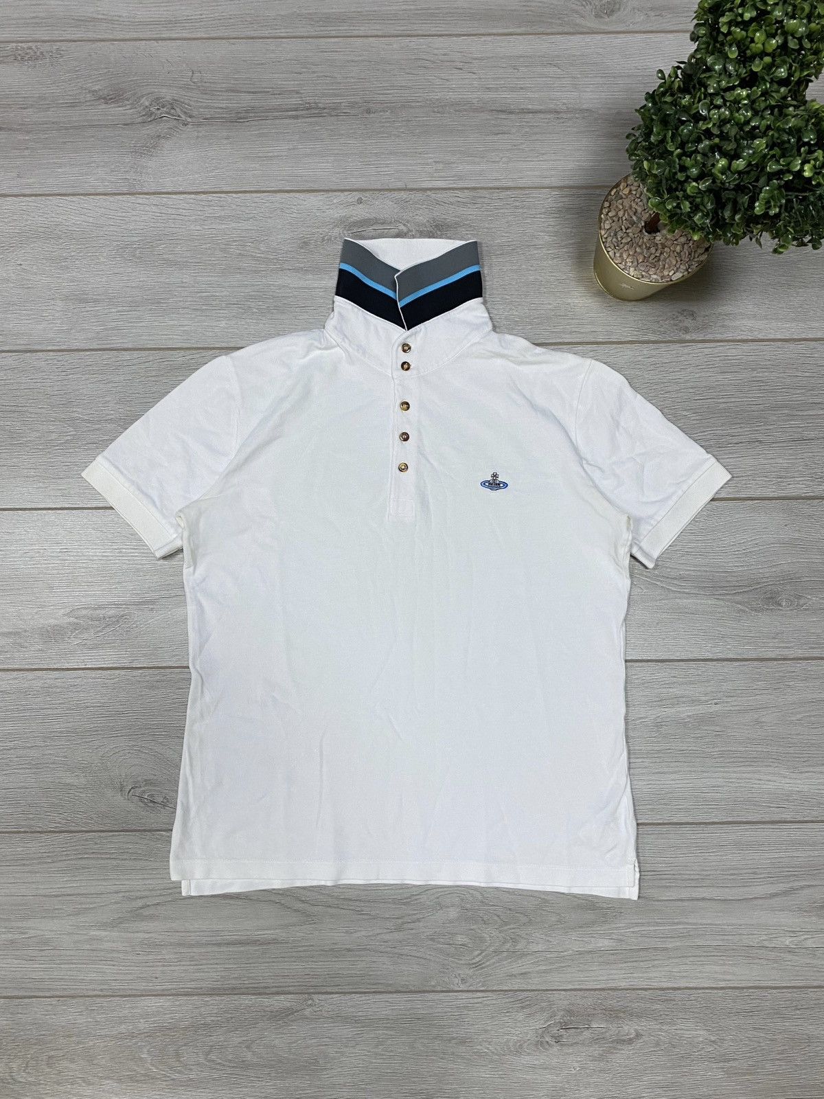 Vivienne Westwood Vivienne Westwood vintage small orb polo stripes Size US XL / EU 56 / 4 - 1 Thumbnail