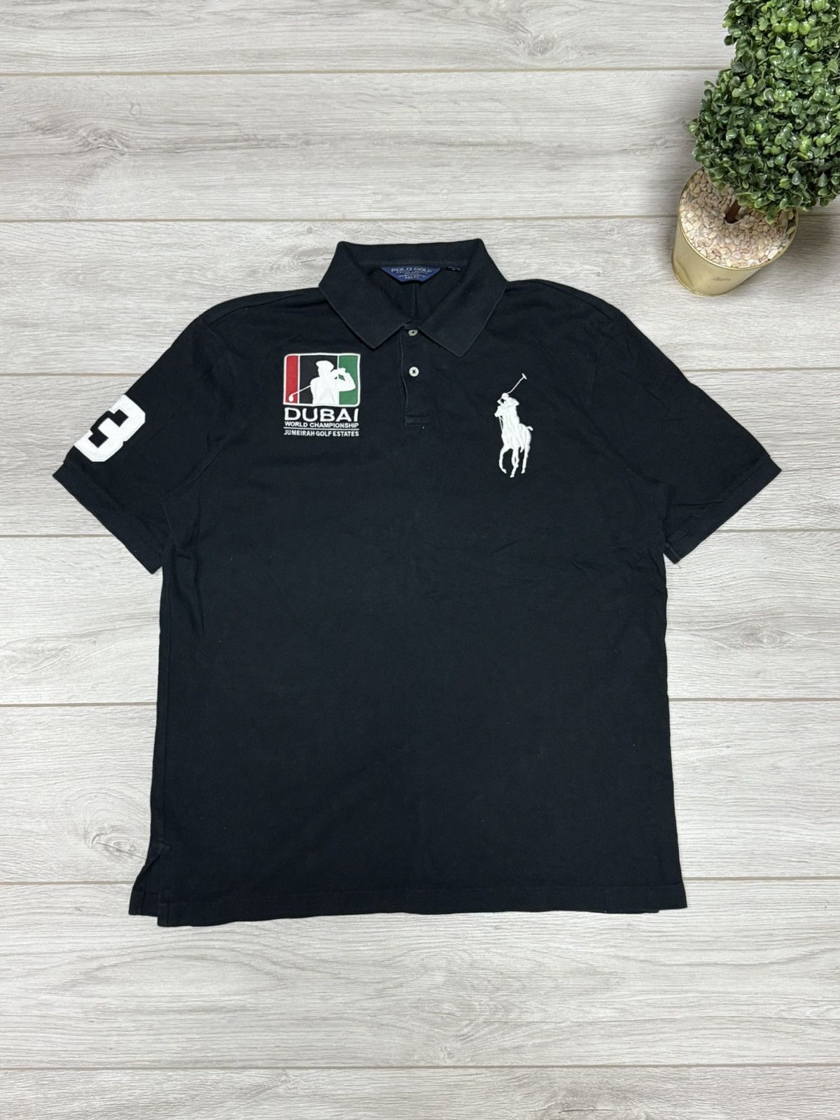 Polo Ralph Lauren Polo Golf Dubai vintage shirt polo buttons Size US XL / EU 56 / 4 - 3 Thumbnail