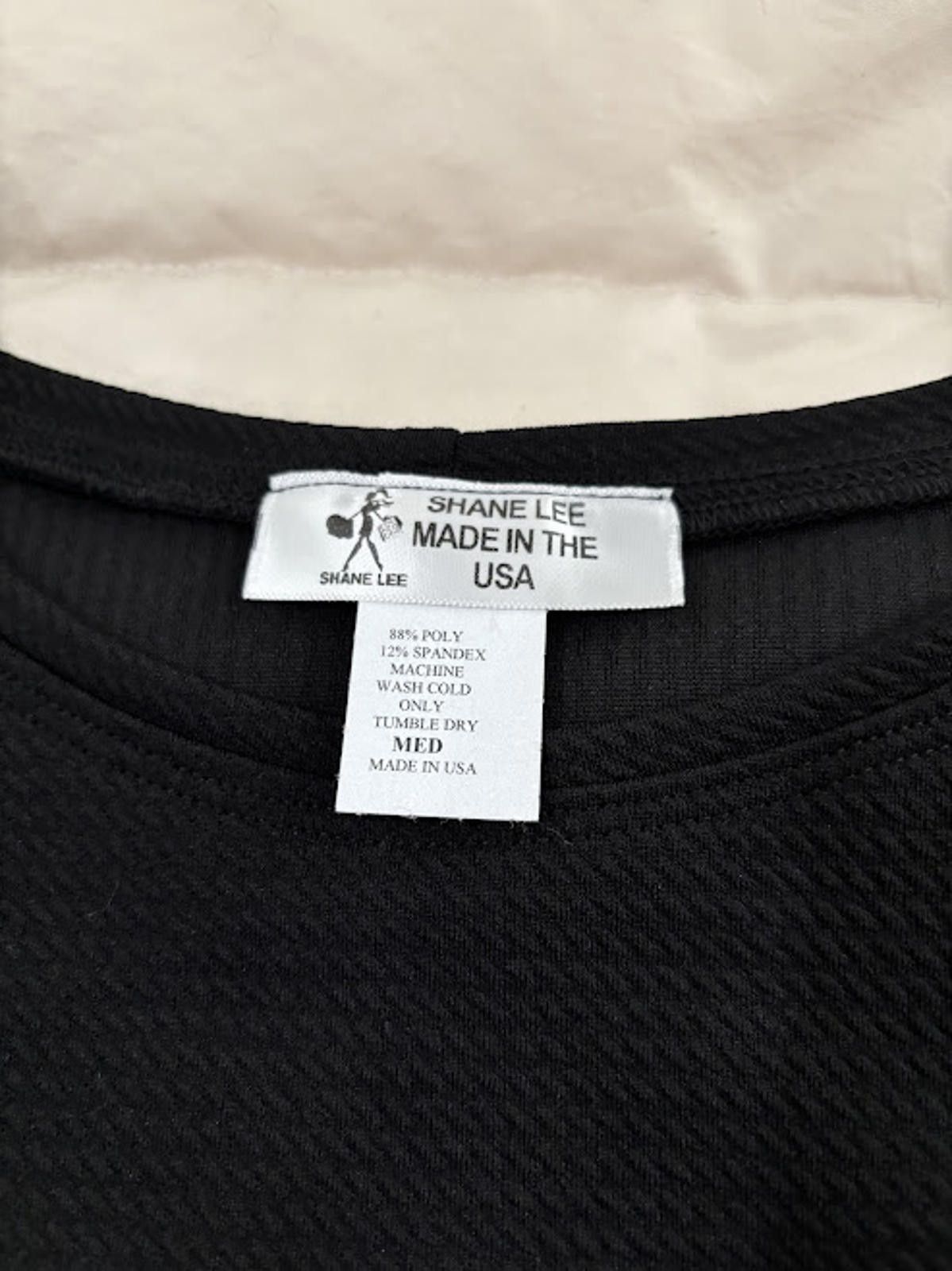 Other 33. Shane Lee, Inc Black Ruffle Tunic Medium NWOT Size M / US 6-8 / IT 42-44 - 6 Thumbnail