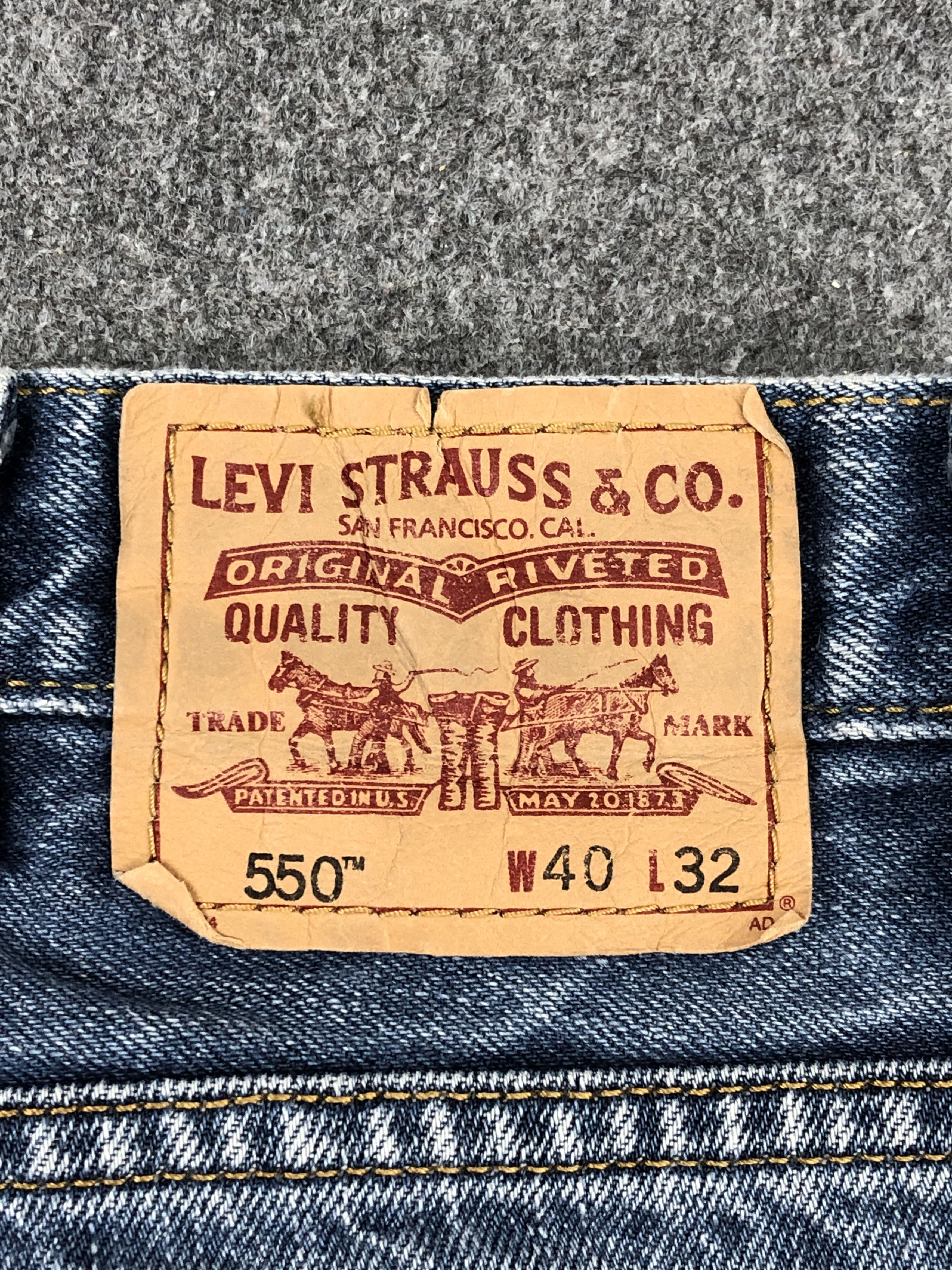 Levi's Vintage Levis 550 Faded Blue Jeans DPP0239 Size US 39 - 3 Thumbnail