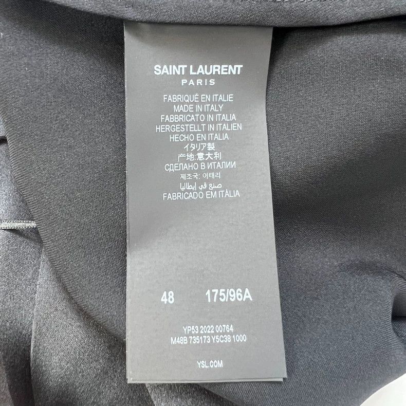 Saint Laurent Paris Saint Laurent Paris 23ss Mulberry Silk Crepe Satin Darth V Size US M / EU 48-50 / 2 - 6 Thumbnail