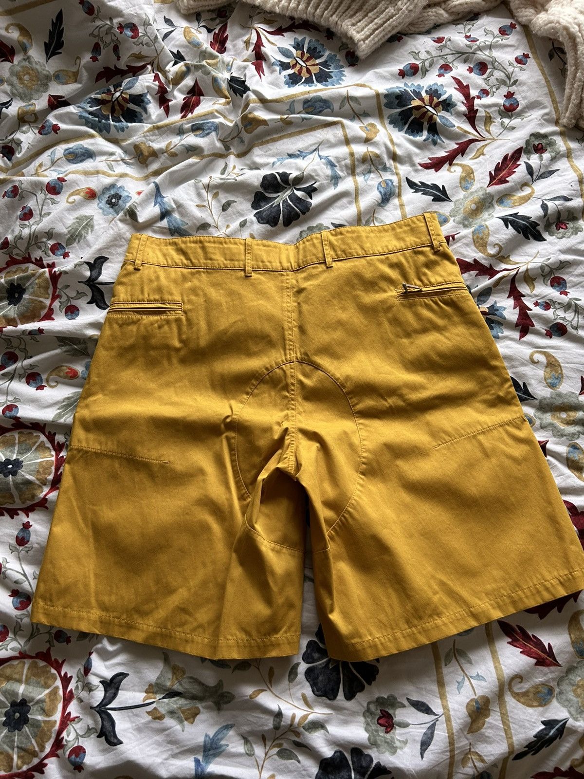 Dior × Stone Island Dior x Stone Island Yellow Bermuda Shorts (IT50/UK33-34) Size US 33 - 3 Thumbnail