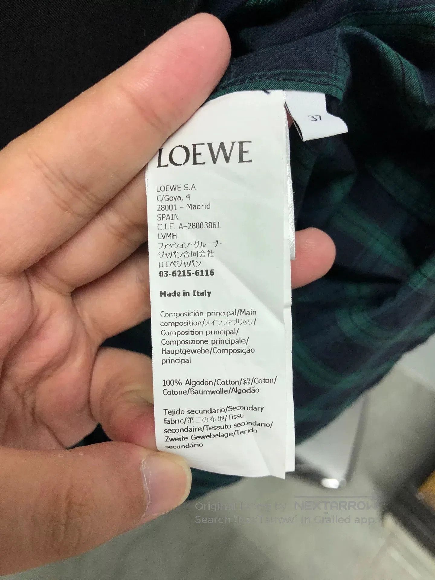 Loewe Loewe Layered Plaid Zip Jacket. Size US M / EU 48-50 / 2 - 4 Thumbnail