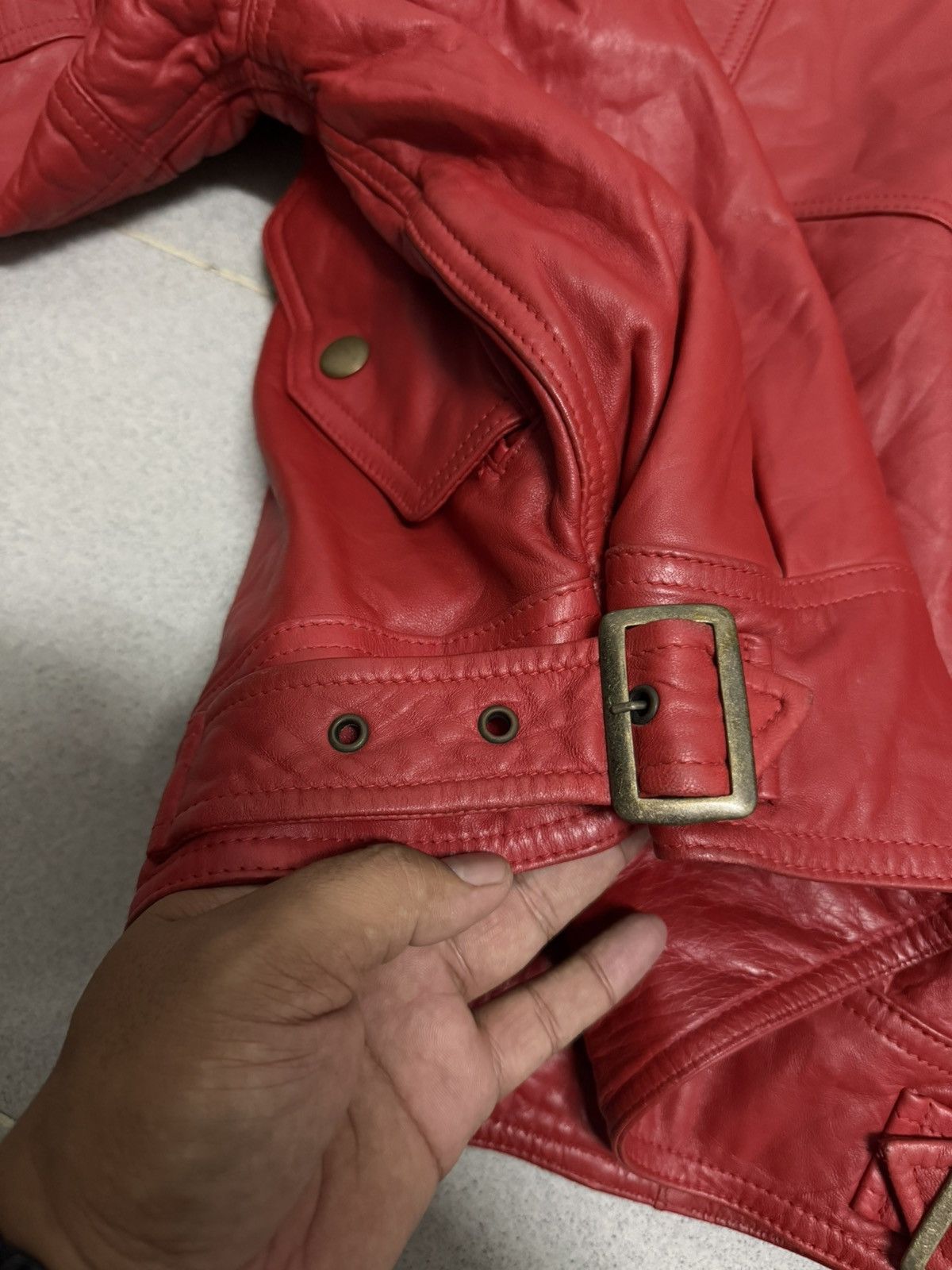 Hai Sporting Gear Rare Vintage Hai Sporting Gear Issey Miyake Leather Jacket Size US M / EU 48-50 / 2 - 9 Thumbnail